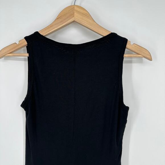 A.L.C Lelah Ruched Mini Tank Dress Scoop Neck Sleeveless Black - Picture 11 of 15